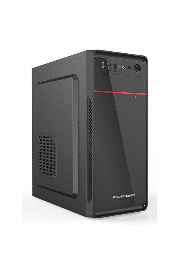 برج متوسط الأسود POWER BOOST VK-1626 بقوة 350 واط ATX Case