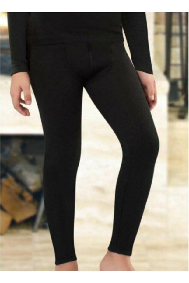 Soil Life Boy Black Thermal Tights Underwear