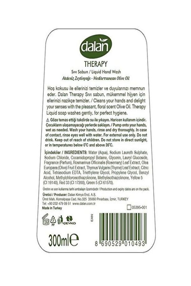 Akdeniz Zeytinyağlı Sıvı Sabun 300 Ml - 2