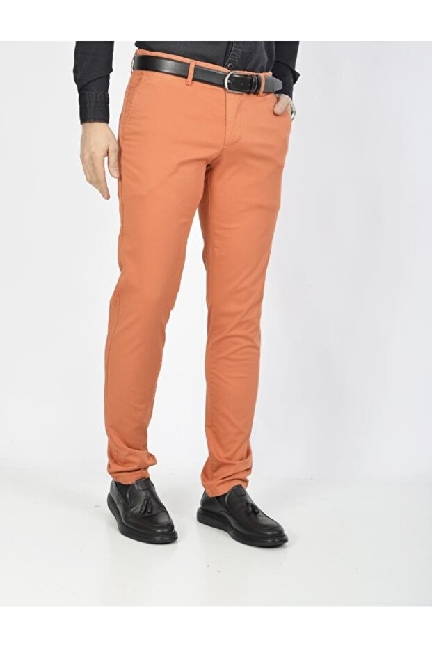 Cotton Woven Pfd Slim Fit Men's Trousers