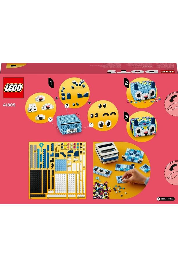 ® DOTS Yaratıcı Hayvan Çekmecesi 41805 - İnşa Edilebilen Kendin Yap Saklama Kutusu (643 Parça) - 3