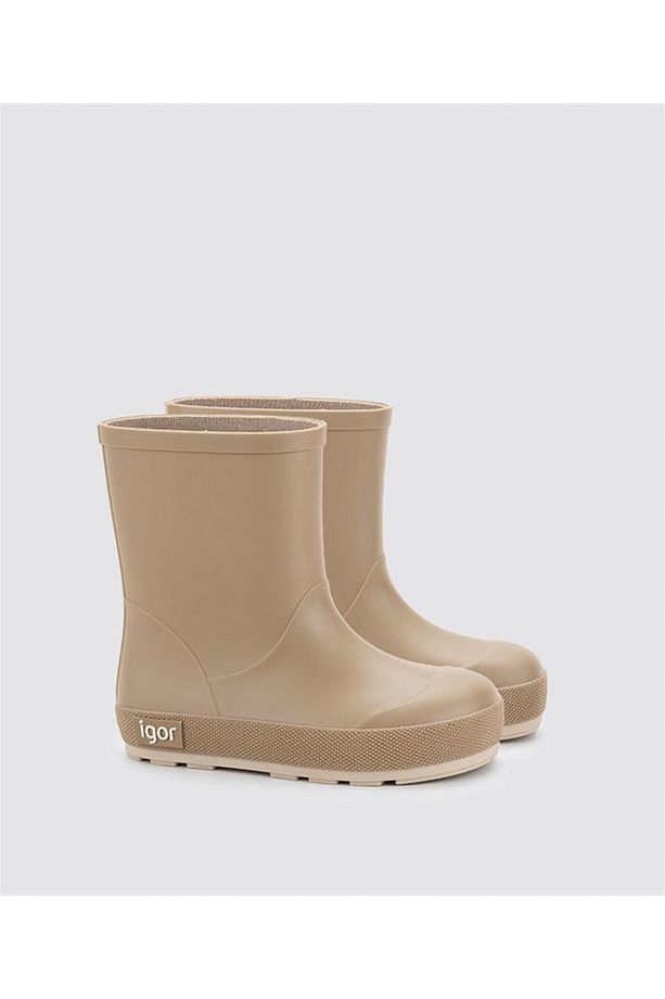 W10294 Yogi Dk Igor Marka Unisex Çocuk Yağmur Çizmesi Vizon Rengi - 2