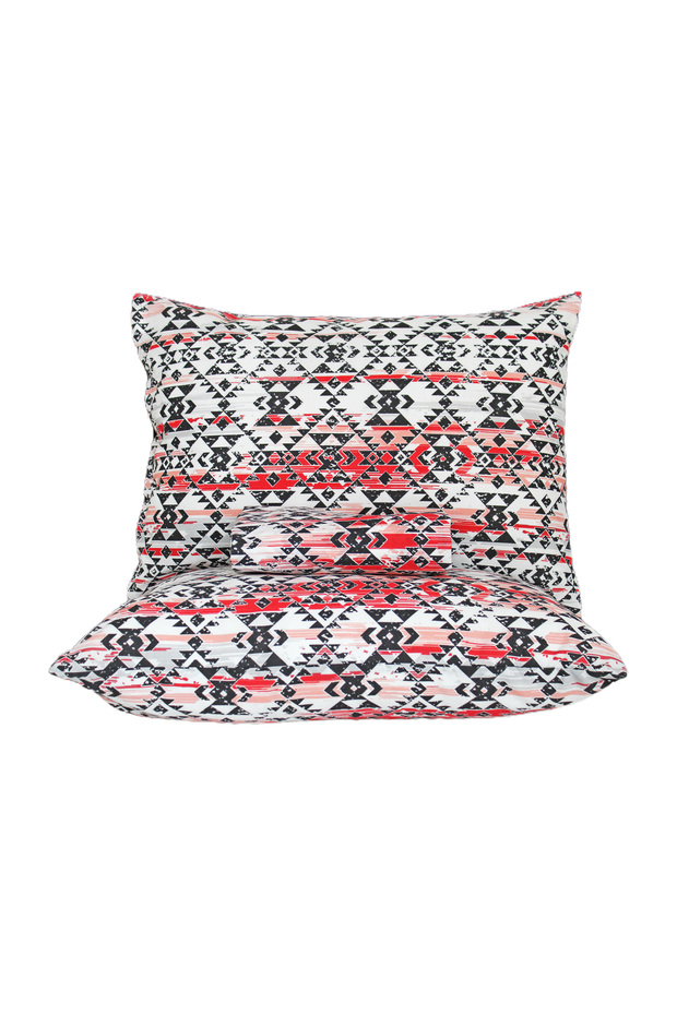 طقم ملاءة سرير مرنة مزدوجة رانفورس 180x200+30 سم - 1