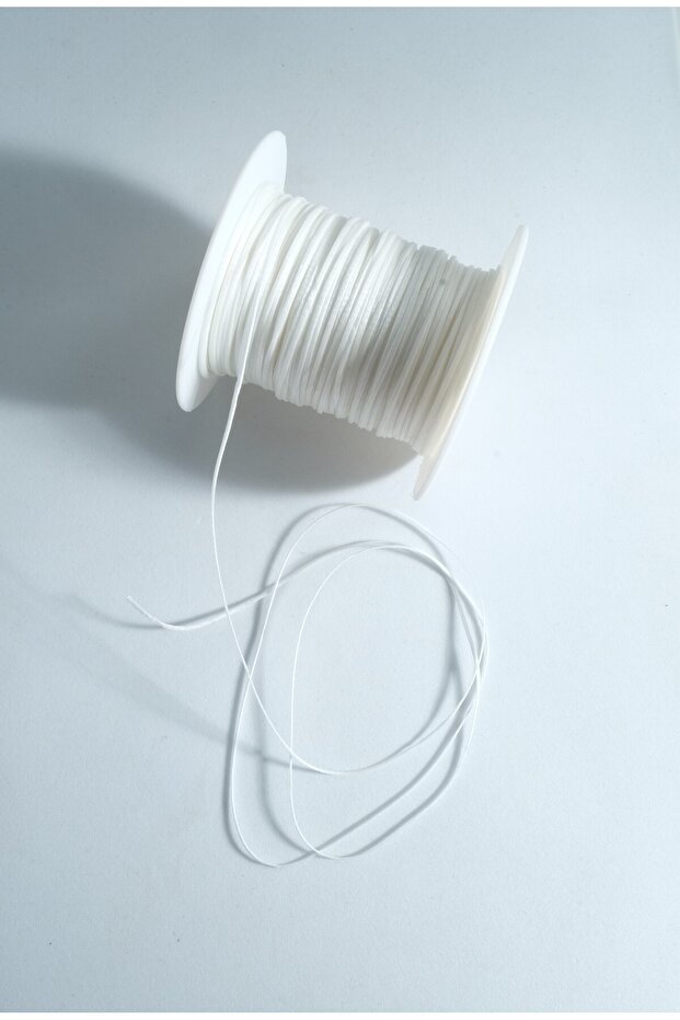 Pearlescent White Color 1.0 Mm 50 Meters Waxed Thread Saddler Leather Sewing Thread Necklace Jewelry Design Bracelet Thread