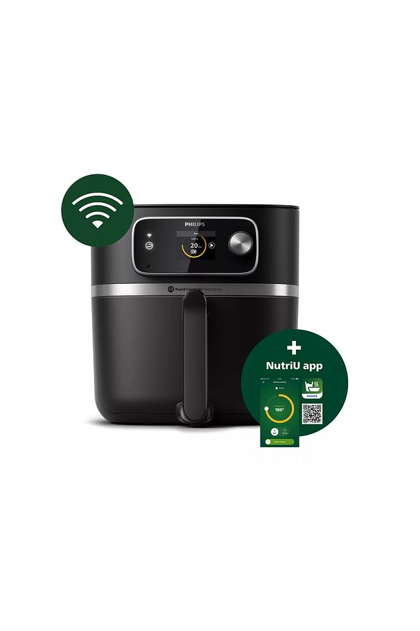 Combi 7000 Serisi XXL Connected Airfryer Siyah 2225Watt NutriU uygulaması - 4