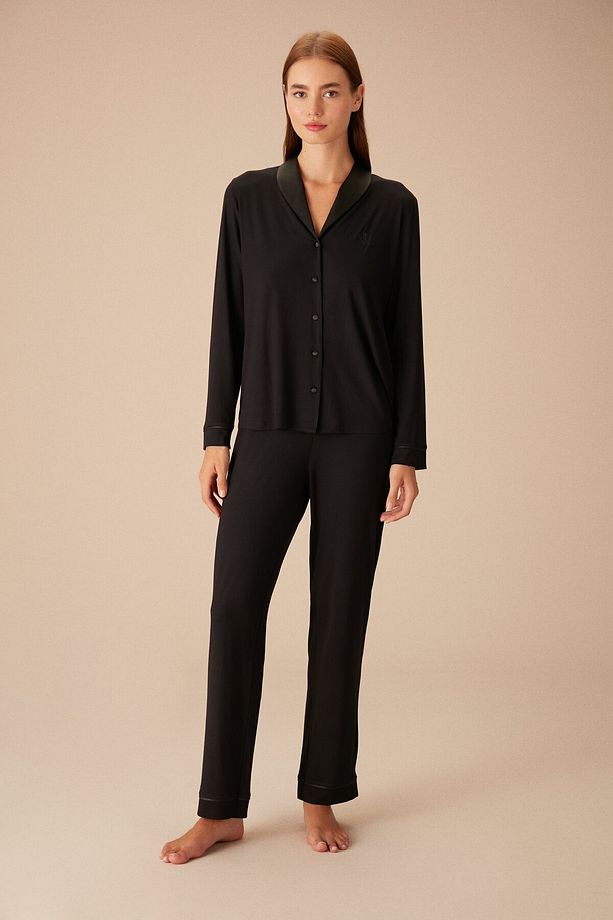 Elegant Maskülen Pijama Takımı - 1