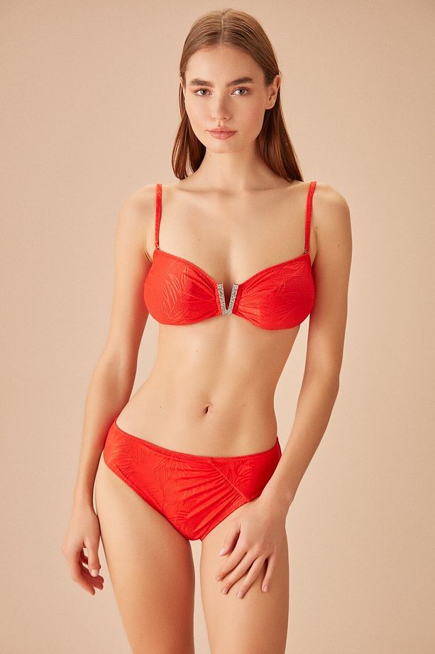 Pileli Dokulu Bikini Alt - 3