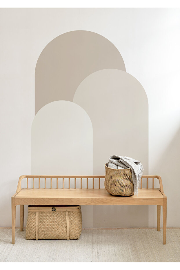 Bohem Oval 3'lü Duvar Stickerı - 1