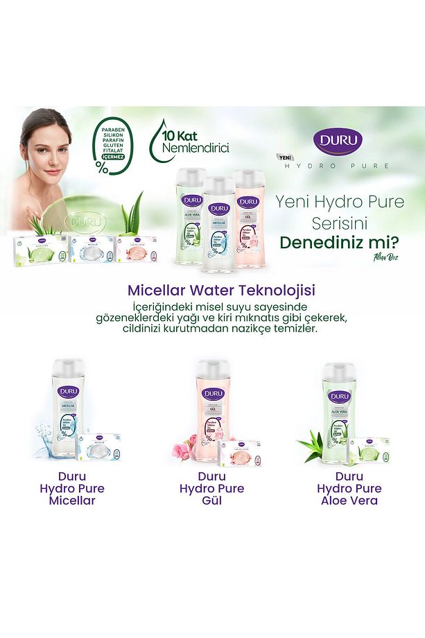 Hydro Pure Micellar 9 Adet Sabun 3x450gr - 5
