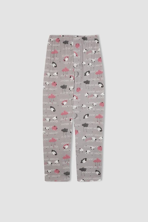 Fall In Love Pijama Takımı Regular Fit Bisiklet Yaka Kısa Kollu Üst Desenli Uzun Alt B6940ax23au - 3
