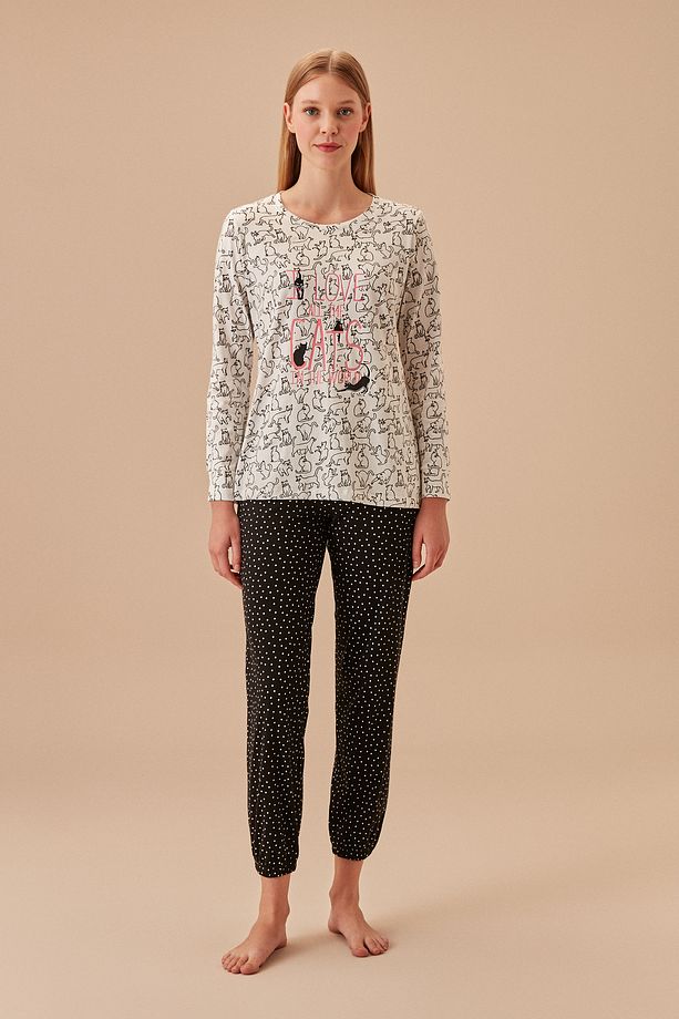 Meow Pijama Takımı - 2