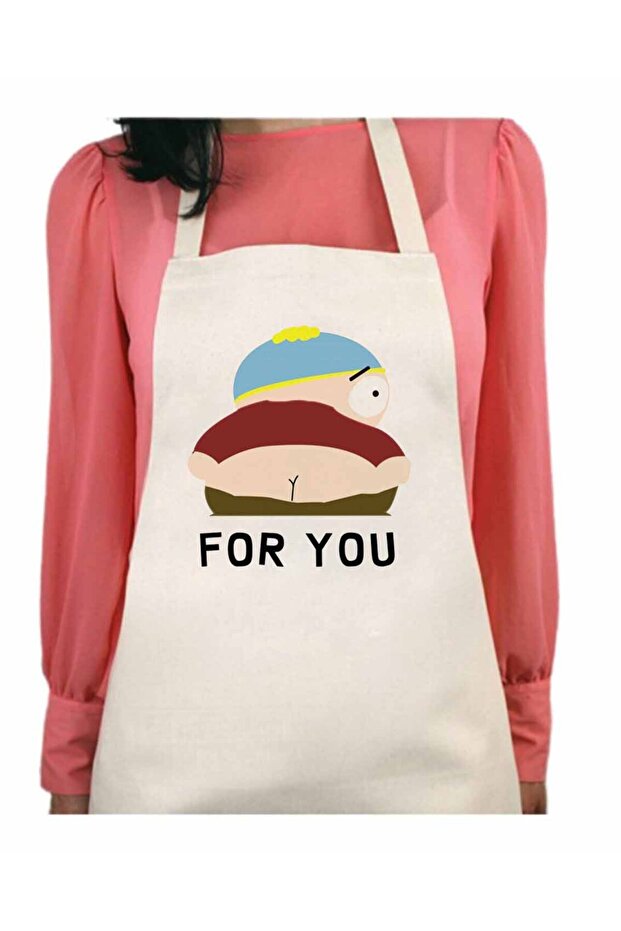 South Park Eric Cartman For You Permanent Printed Water Repellent Feature Washable Kitchen Apron