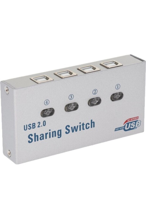 USB Automatic Sharing Switch Kvm for Pc Scanners 4 Port Hub