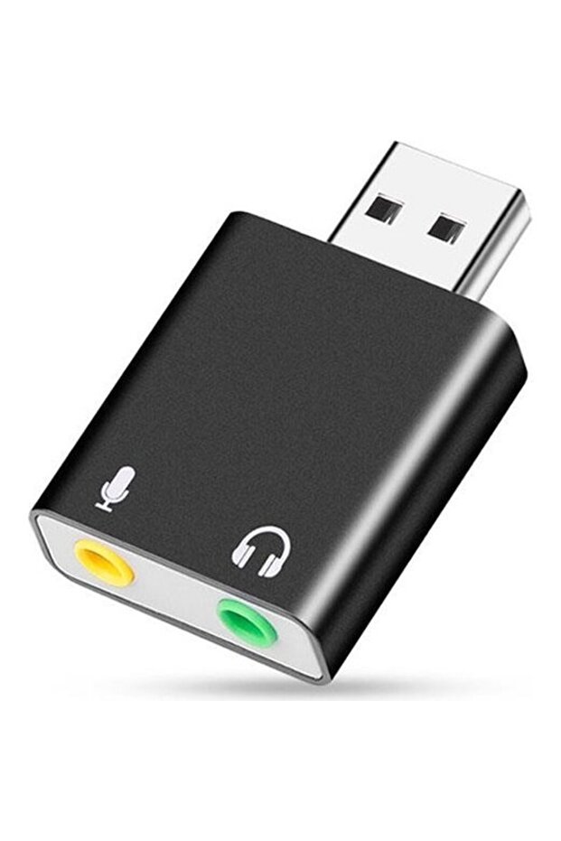 7.1 Channel USB External Sound Card - with Headset Microphone Input - 1