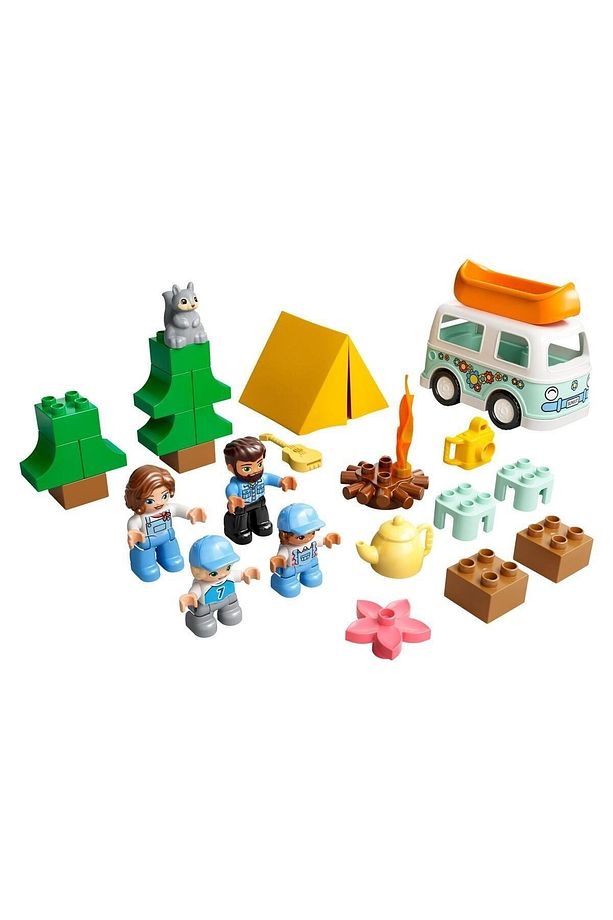 DUPLO Kasabası Ailece Karavan Macerası 10946 - Kamp Temalı Yaratıcı Oyuncak Yapım Seti (30 Parça) - 2