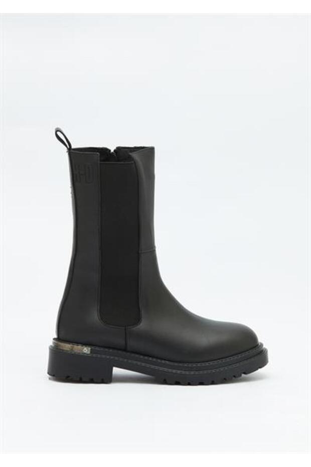 Harley-davidson Gustas Kadın Siyah Deri Bot - 1