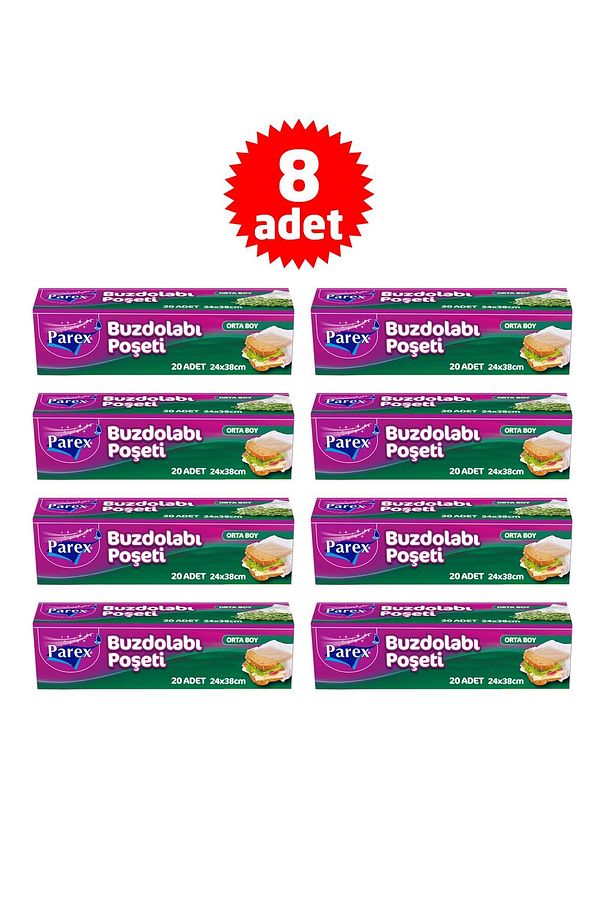 Orta Boy Buzdolabı Poşeti - 8 Adet - 1