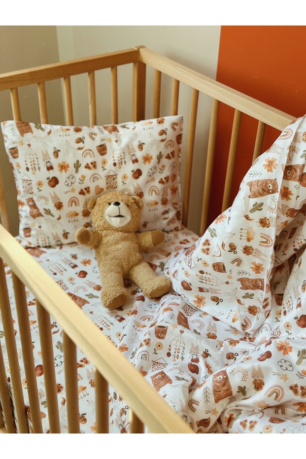 100% Cotton Baby Fitted Sheet Set (60x120cm)-Baby Toys