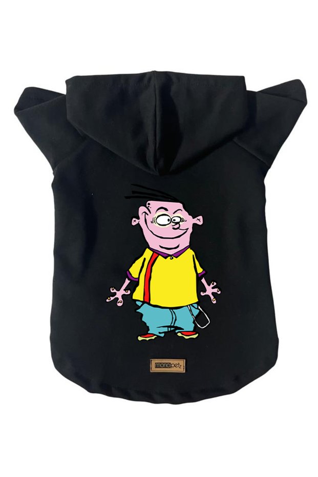 Hooded Fleece Sweatshirt Dog and Cat Outfit & Dress - Black Ed