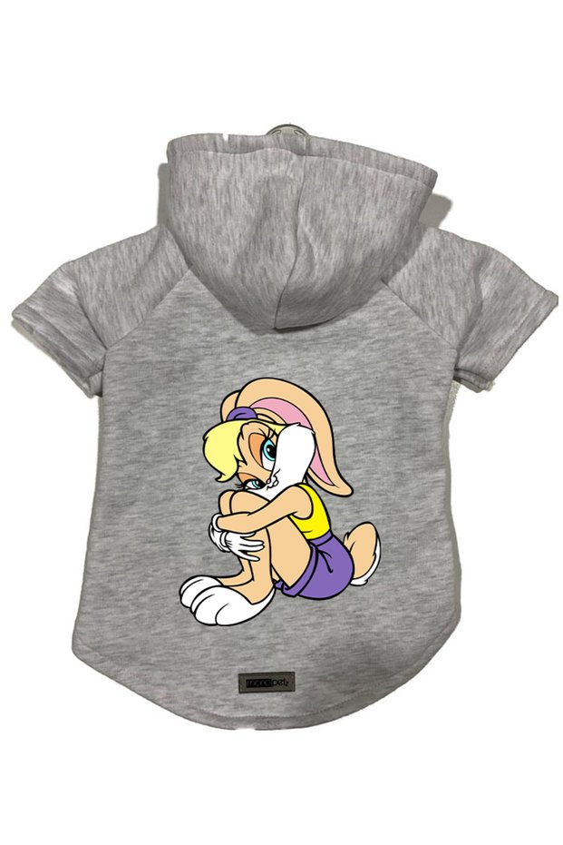 Hooded Fleece Sweatshirt Dog and Cat Outfit & Dress - Gray Lola