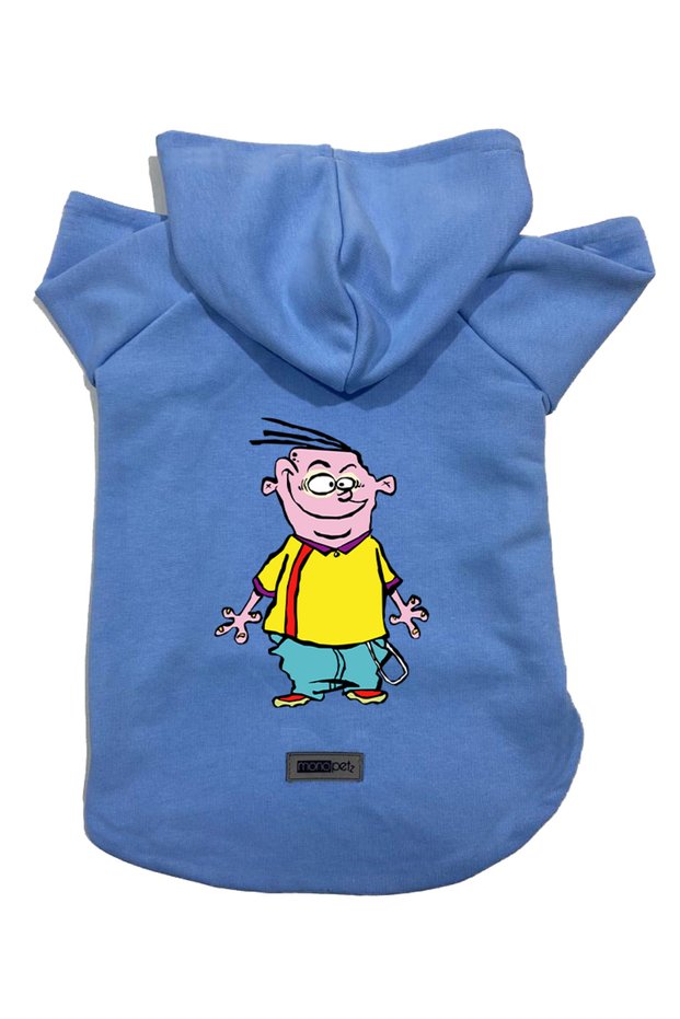 Hooded Fleece Sweatshirt Dog and Cat Outfit & Dress - Blue Ed