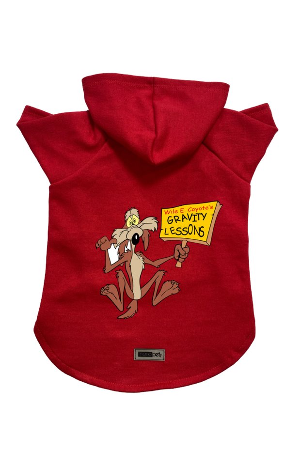 Hooded Fleece Sweatshirt Dog and Cat Outfit & Dress - Red Coiote
