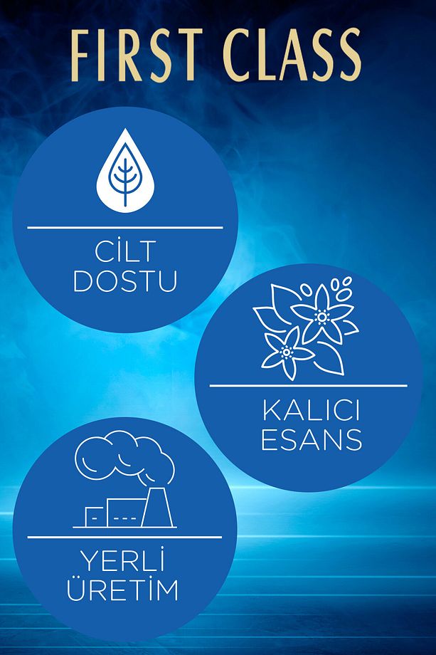 EDT Parfüm 100ML & First Class Deodorant 150ML ve Gibbs Regular Tıraş Köpüğü 200ML - 3
