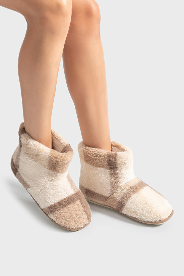 Tw Agata Ekoseli Yumuşak Dokulu Panduf PANDUF AA0001 - 2