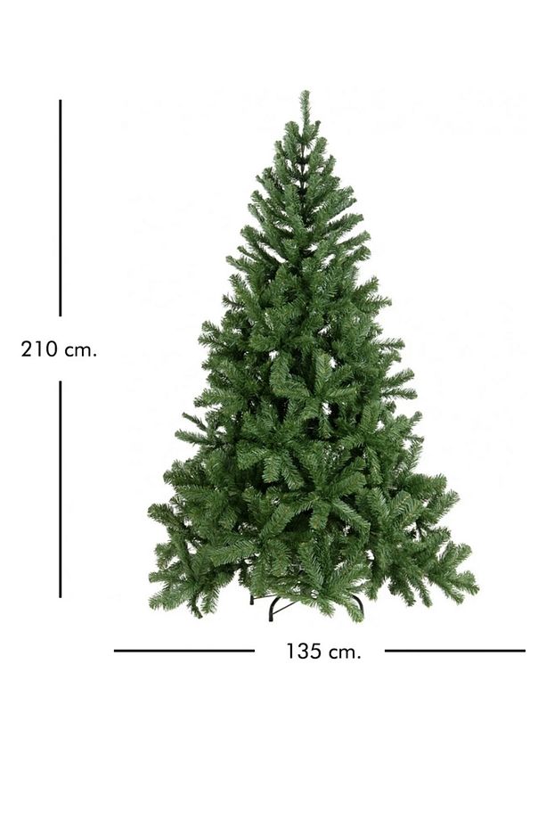 Yılbaşı Çam Ağacı 210 Cm 770 Dal Demir Ayak Ve Demir Gövdeli - 6
