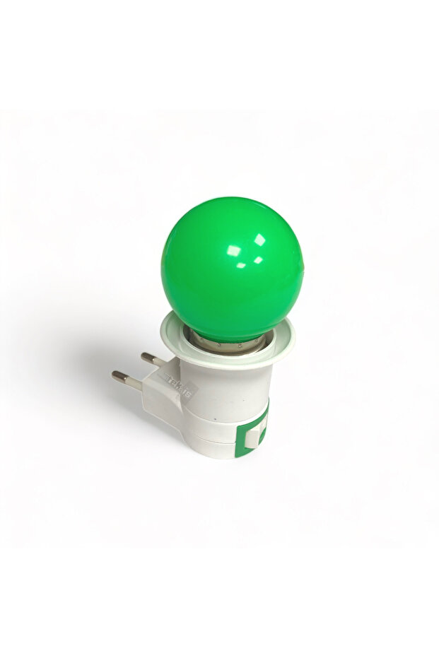 Açma Kapama Anahtarlı Duy Fişli E-27 Anahtarlı + 3 Adet Ampul E-27 1 w Renkli Vkm - 4