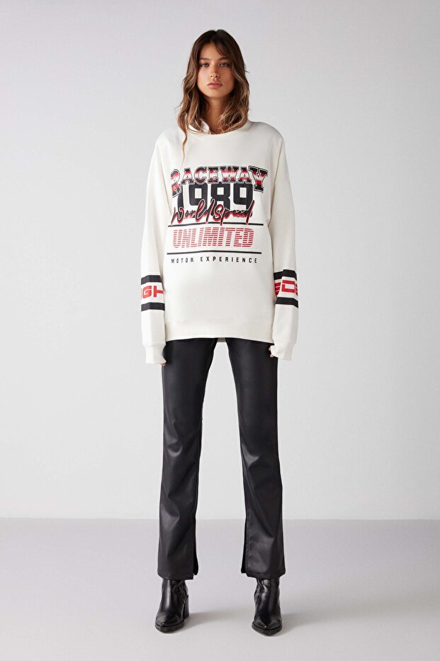 Racer Regular Relaxed Sweatshirt - 3