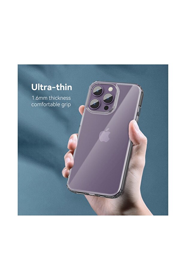 Space iPhone 14 Pro Max Crystal Serisi Şeffaf Silikon Kılıf - 5