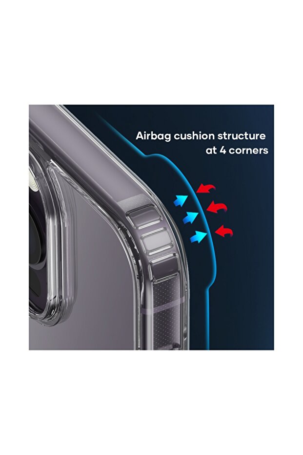 Space iPhone 14 Pro Max Crystal Serisi Şeffaf Silikon Kılıf - 2