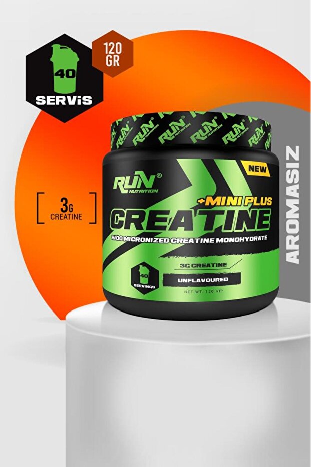 Creatine Mini Plus - 120g - 40 Servis - Aromasız - 1