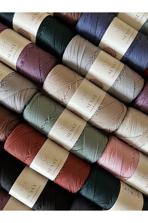 1.5 Mm - 100 gr Polyester Makrome Ipi Gri 150 M Polyester Makrome Ip Supla Ip Ve Çanta Ipliği - 7