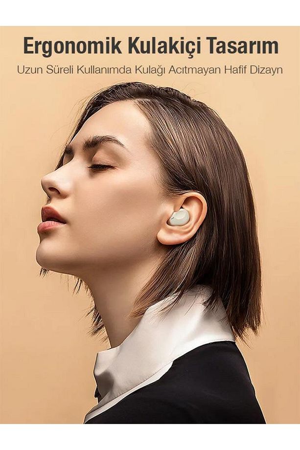 Bluetooth Vers.5.3 Transparan Kapaklı 300mah Bataryalı Bluetooth Kulaklık Kulakiçi Bluetooth - 5