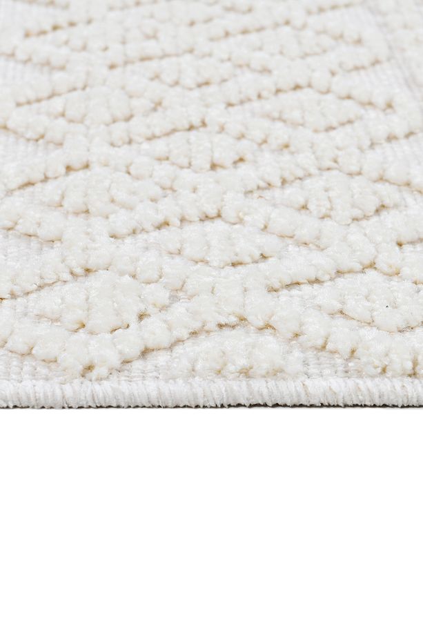 Chenille Krem Yumuşak Yıkanabilir Çocuk Odası Oturma Odası Salon Mutfak Halısı N1 - 3
