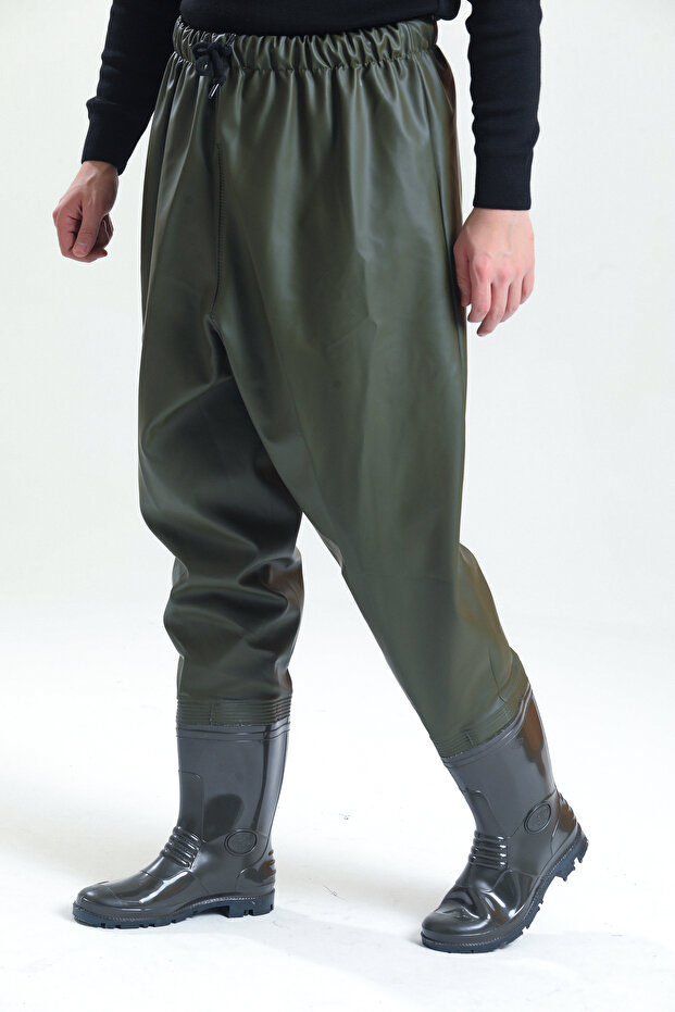 بنطلون مطر مع أحذية مقاومة للماء - 4