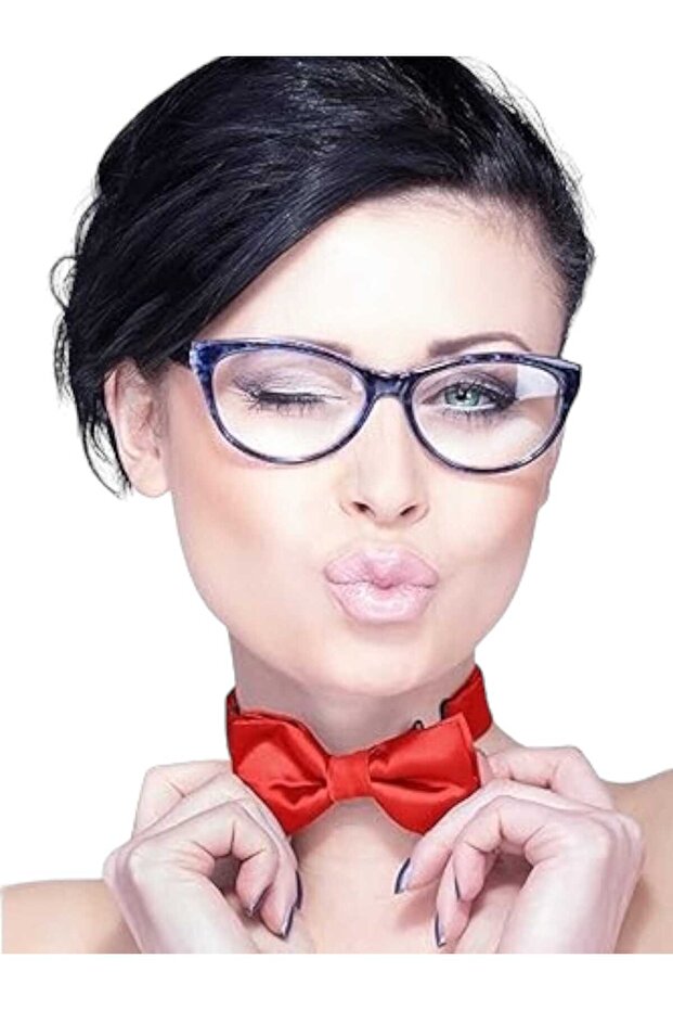 ربطة عنق نسائية من الساتان بلون سادة