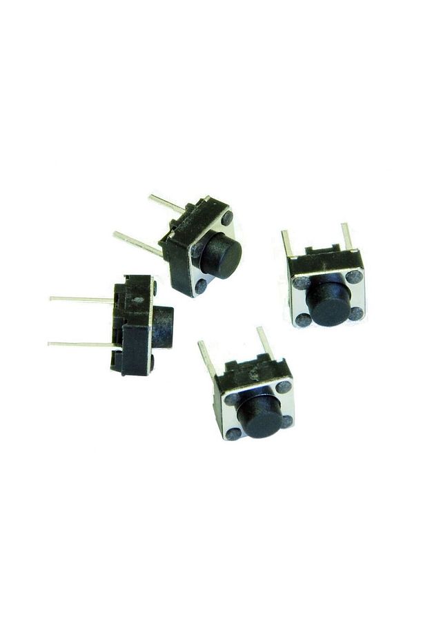 6X6X5 mm 2 Pin On Off Anahtar Push Button 10 Adet - 2