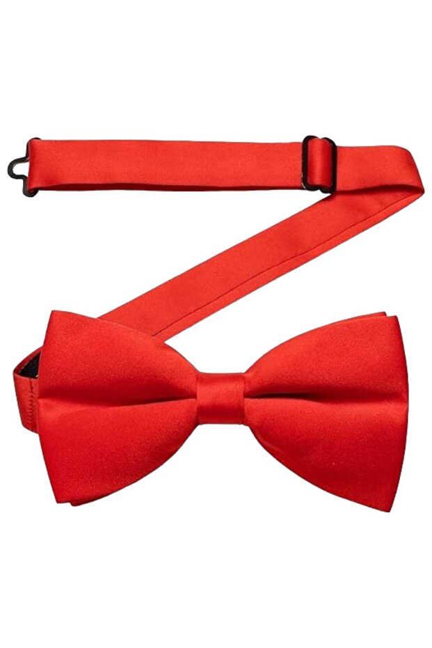 Men's Solid Color Satin Bow Tie - 6