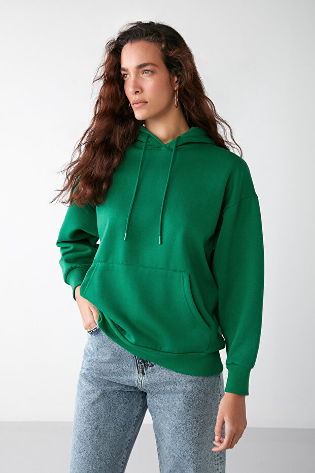 Ida Basic Oversize Tekli Sweatshirt - 2