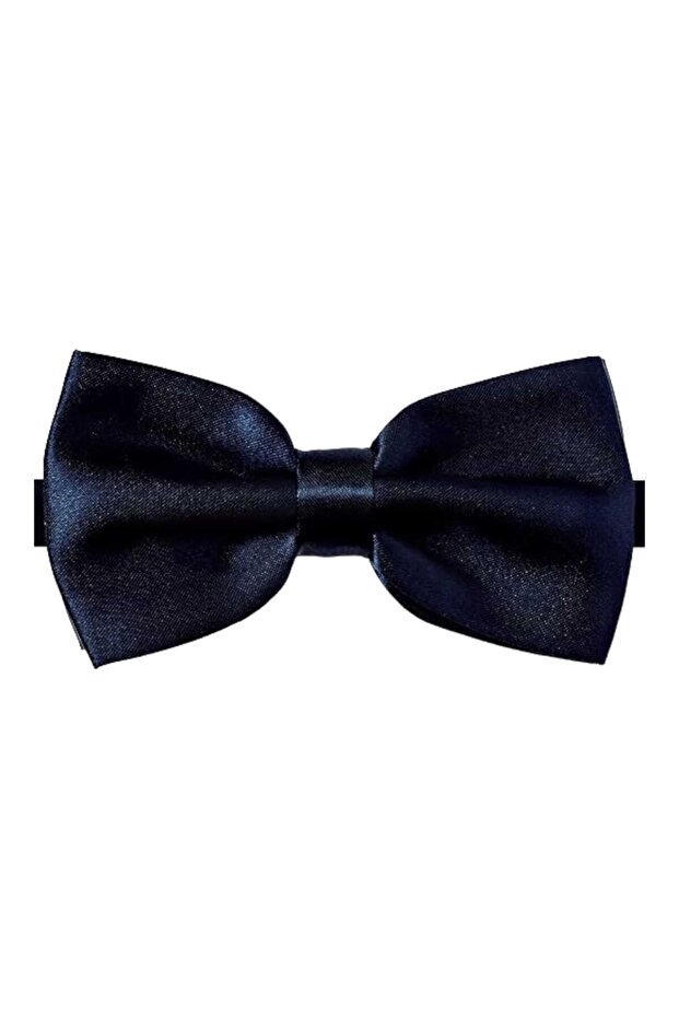 ربطة عنق من الساتان بلون سادة للرجال - 2