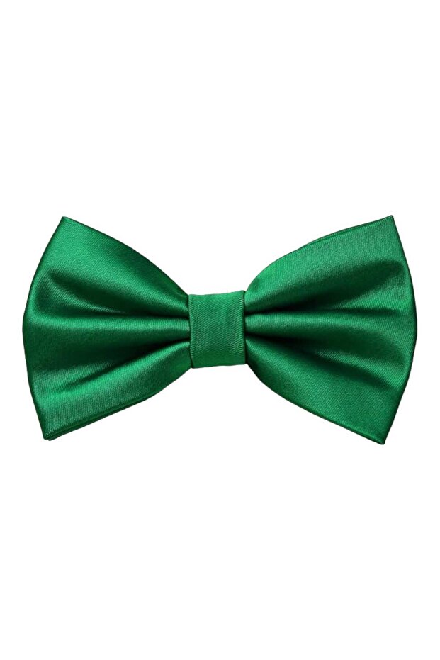 Men's Solid Color Satin Bow Tie - 2