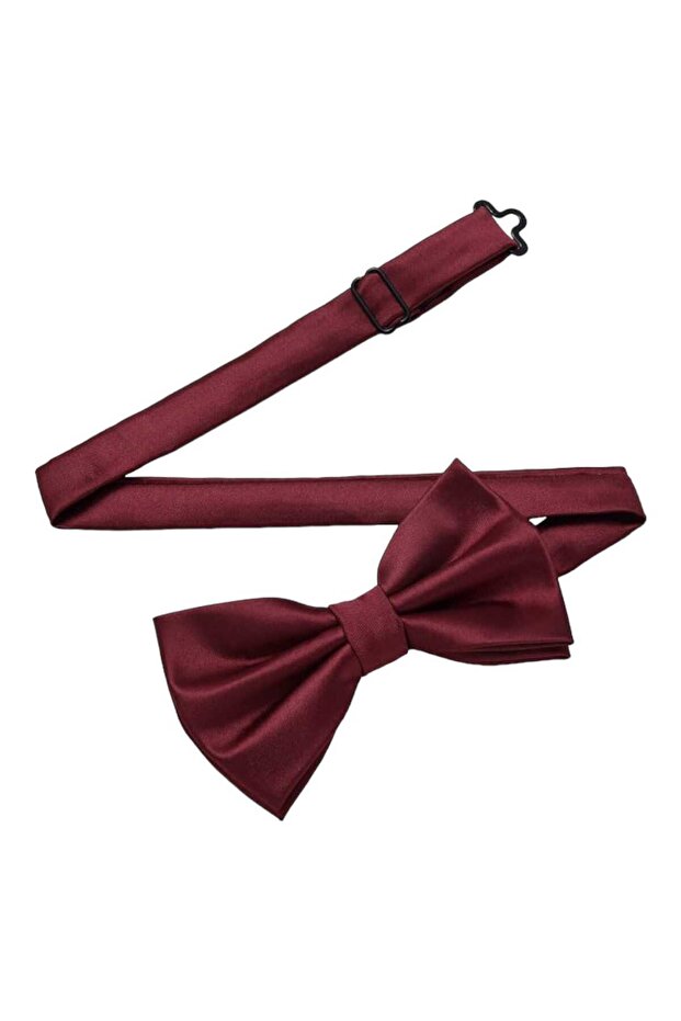 Men's Solid Color Satin Bow Tie - 6
