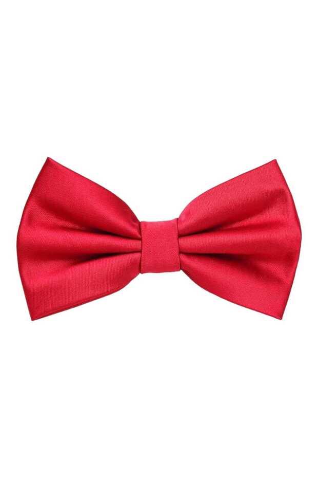 Men's Solid Color Satin Bow Tie - 2