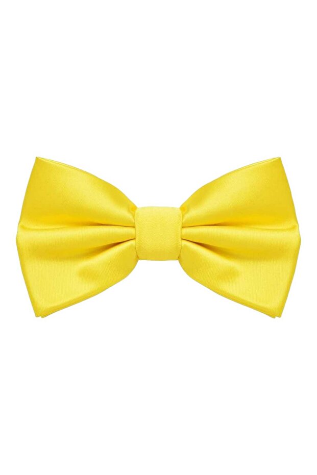 ربطة عنق من الساتان بلون سادة للرجال - 8