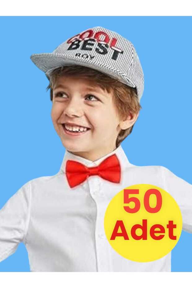 ربطة عنق من الساتان للأولاد 50 قطعة