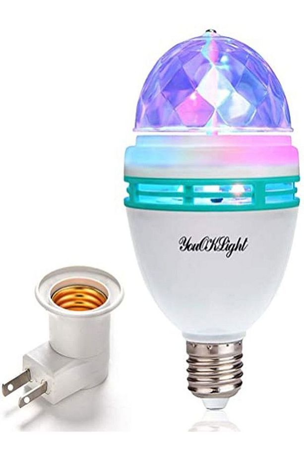 Disco Ampül Led Işıklı Döner Başlıklı Duy Hediyeli E27 Duy Uyumlu Parti Topu Disko Lambası - 3