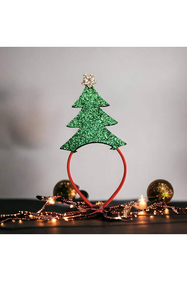 New Year's crown special design Christmas themed bow crown pine